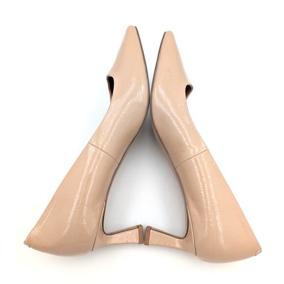 Steve Madden Nathalia Patent Leather Kitten Heels Pumps Nude Size US9.5M EU40 - Picture 5 of 11